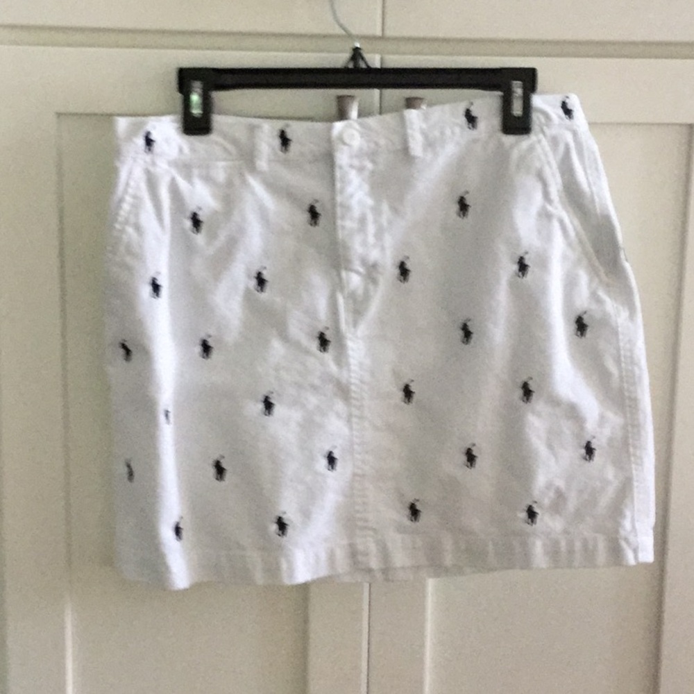 Ralph Lauren white denim skirt
